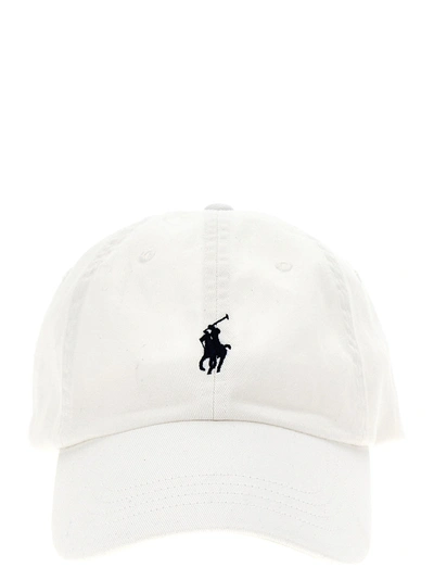 Shop Polo Ralph Lauren Logo Embroidery Cap Hats White