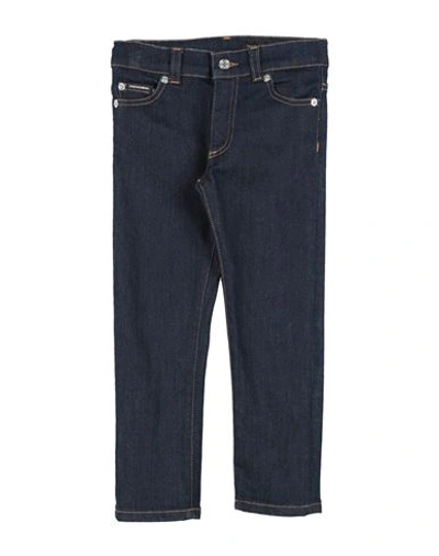 Shop Dolce & Gabbana Toddler Boy Jeans Blue Size 7 Cotton, Elastane