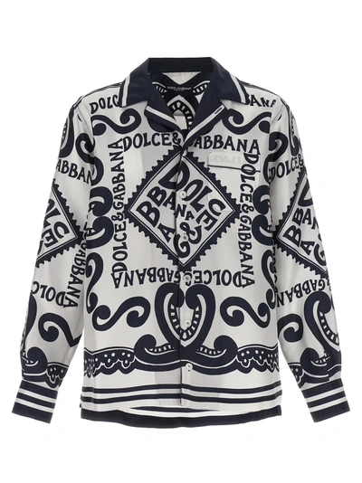 Shop Dolce & Gabbana Marina Shirt, Blouse White/black