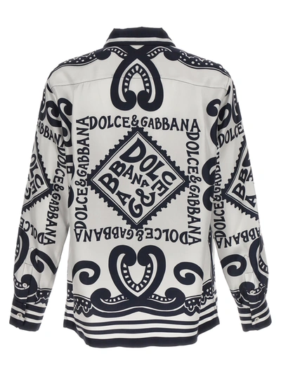 Shop Dolce & Gabbana Marina Shirt, Blouse White/black