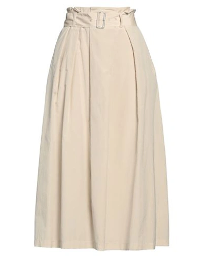 Peserico Monili Midi Skirt In Beige