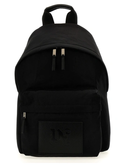 Shop Palm Angels Monogram Backpacks Black