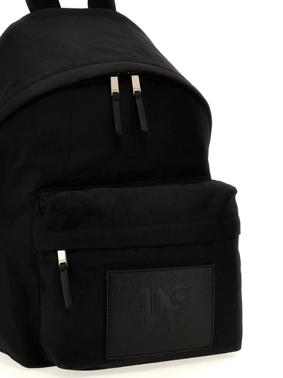 Shop Palm Angels Monogram Backpacks Black