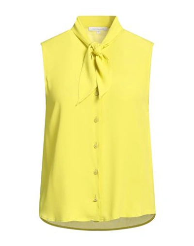 Shop Patrizia Pepe Woman Shirt Yellow Size 8 Viscose