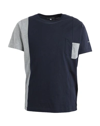 Shop Daniele Alessandrini Man T-shirt Navy Blue Size L Cotton