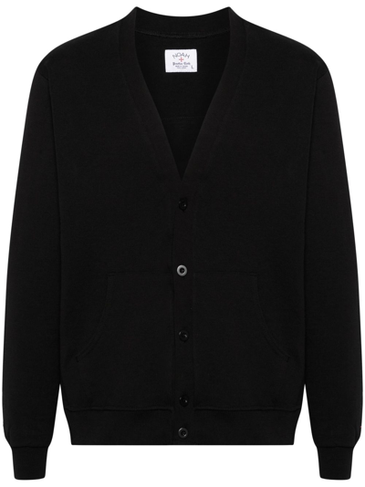 Shop Noah Ny X The Cure Rugby Cotton Cardigan - Men's - Cotton In Black