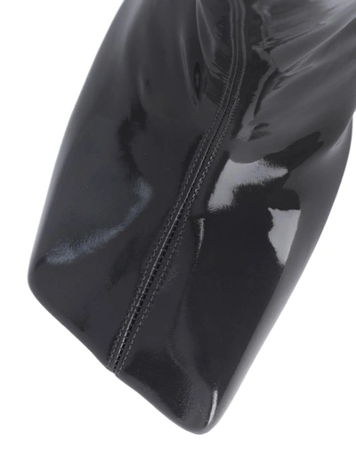 Amina Muaddi Marine Stretch 95 Latex Over-the-knee Boots In Grey