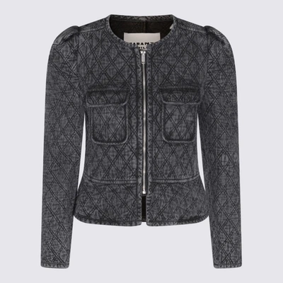 Shop Isabel Marant Étoile Dark Grey Cotton Casual Jacket