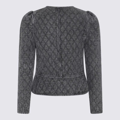 Shop Isabel Marant Étoile Dark Grey Cotton Casual Jacket