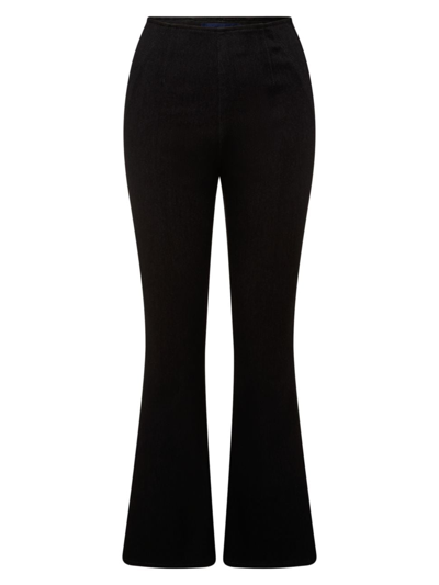 Shop Veronica Beard Women's Sana Flare Jeans In Onyx