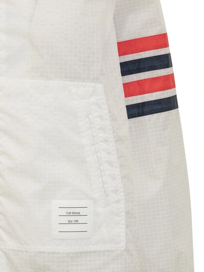 Shop Thom Browne 4-bar Swing Jacket In White