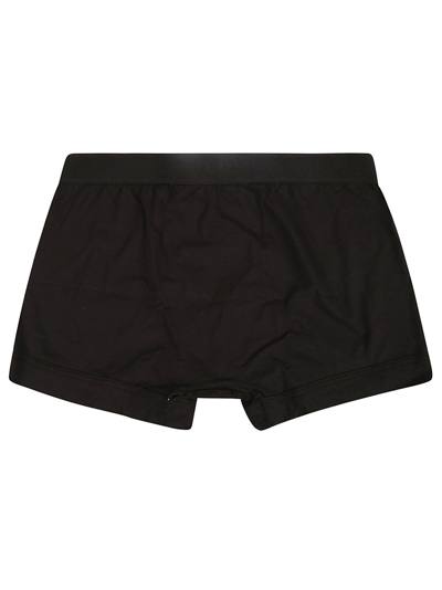 Shop Tom Ford Logo Waist Boxer Shorts In Black