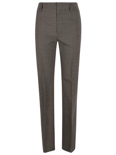Shop Philosophy Di Lorenzo Serafini High-waist Slim Trousers In Grey
