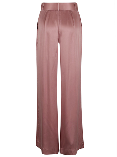 Shop Zimmermann Belted Waist Wide Leg Trousers In Pink