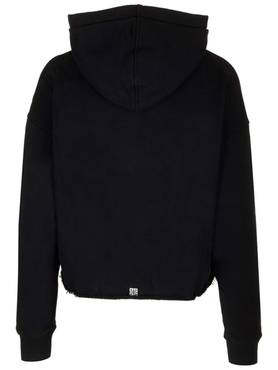 Shop Givenchy Black Cropped Hoodie
