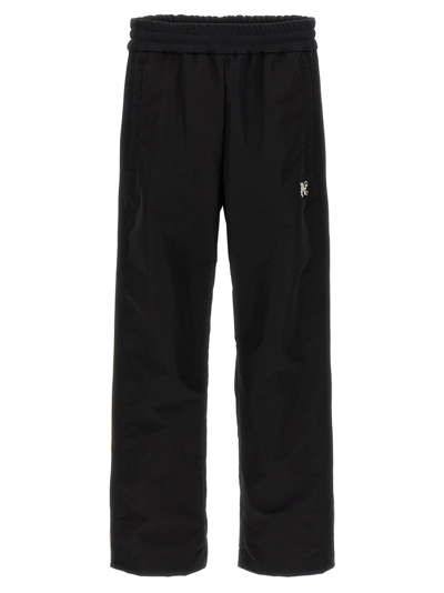 Shop Palm Angels Monogram Track Joggers In White/black
