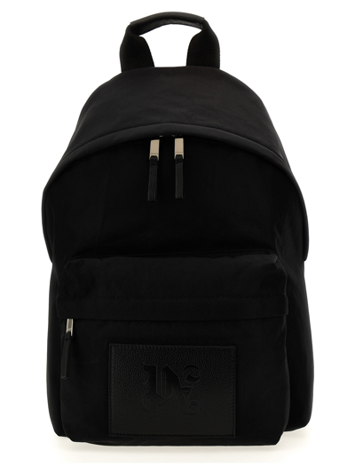 Shop Palm Angels Monogram Backpack In Black