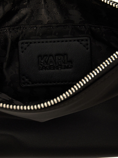 Shop Karl Lagerfeld Ikonik 2.0 Clutch In Black
