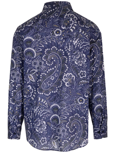 Shop Etro Piasley Shirt In Blue