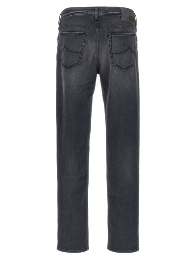 Shop Jacob Cohen Bard Jeans In Gray