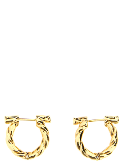 Shop Ferragamo Torchbig Earrings In Gold