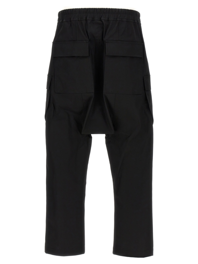 Shop Rick Owens Cargo Long Pants In Black