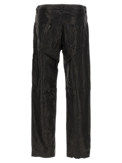 Shop Diesel P-macs-lth Pants In Black