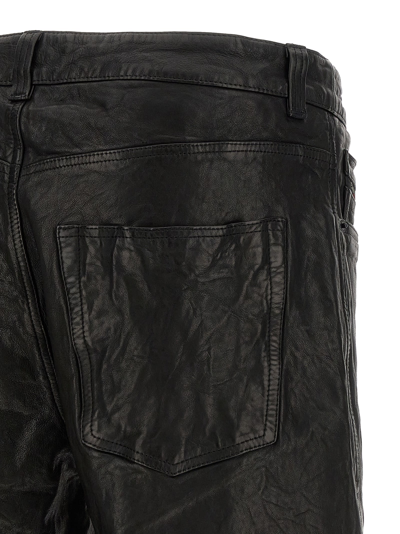 Shop Diesel P-macs-lth Pants In Black
