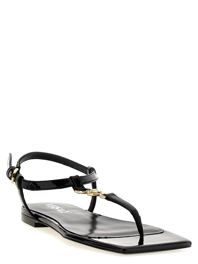 Shop Versace Medusa 95 Sandals In Black