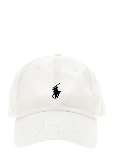 Shop Polo Ralph Lauren Logo Embroidery Cap In White