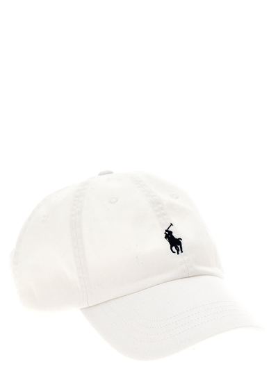 Shop Polo Ralph Lauren Logo Embroidery Cap In White