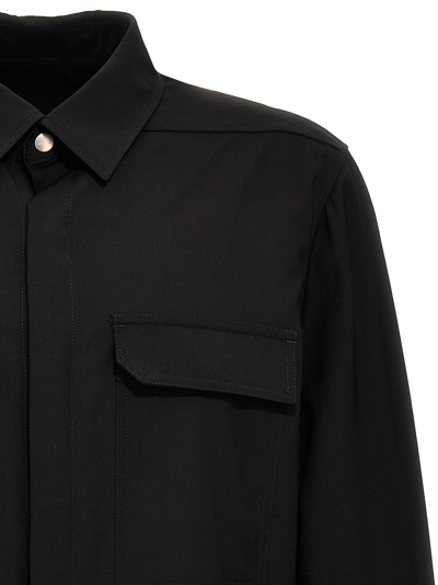 Shop Rick Owens Outershirt Shirt In Black