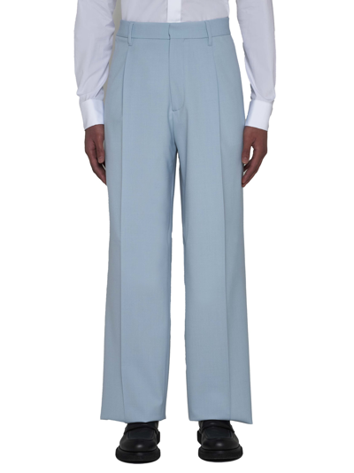 Shop Lardini Pants In Azzurro
