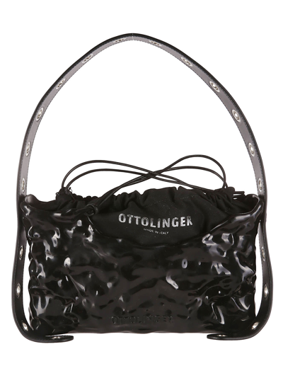 Shop Ottolinger Signature Baguette Bag In Black