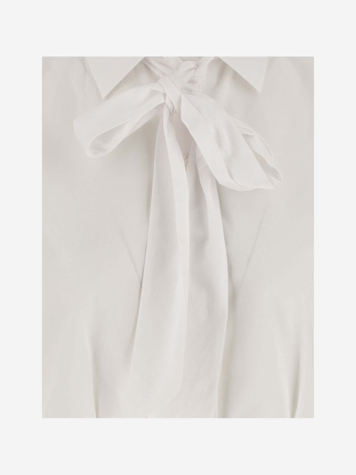 Shop Thom Browne Cotton Short Sleeve Shirt In White