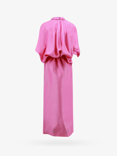 Shop Fendi Woman Dress Woman Pink Long Dresses