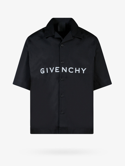 Shop Givenchy Man Shirt Man Black Shirts