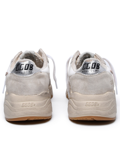 Shop Golden Goose Woman  'running Sole' White Nappa Leather Sneakers