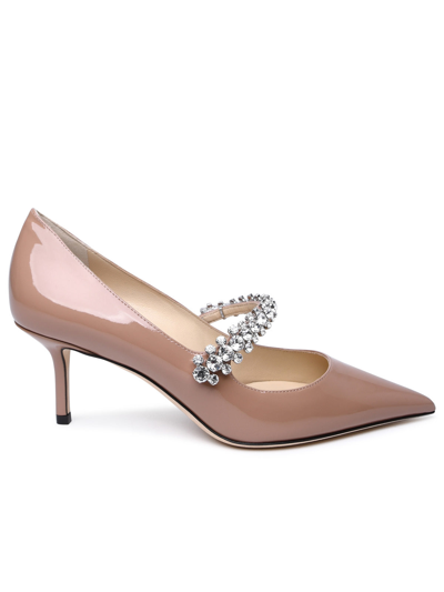 Shop Jimmy Choo Woman  Patent Pumps Nude In Pink