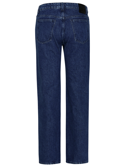 Shop Off-white Woman  '90s' Blue Cotton Jeans