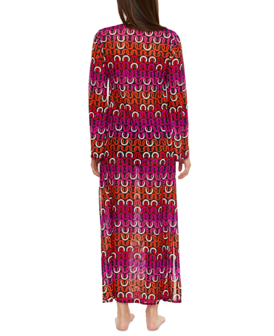 Shop Trina Turk Women's Echo Mesh Maxi Dress Cover-up In Multi