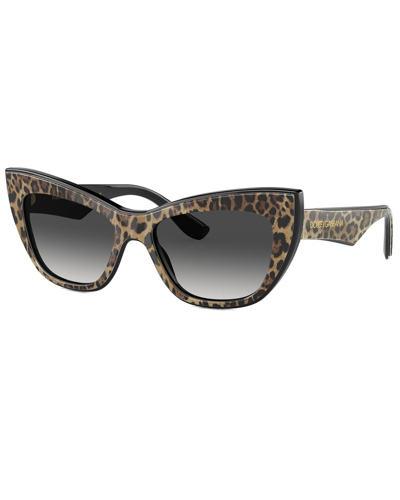 Shop Dolce & Gabbana Women's Dg4417 54mm Sunglasses In Black