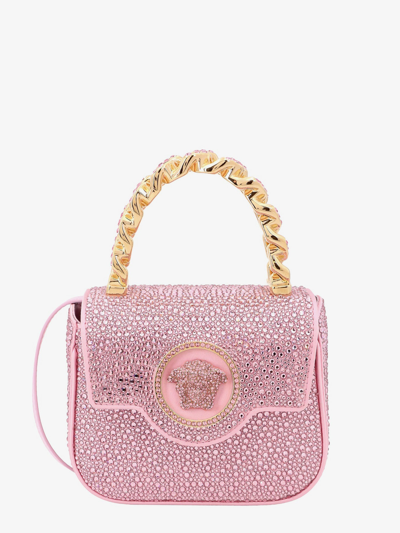 Shop Versace Woman La Medusa Woman Pink Handbags