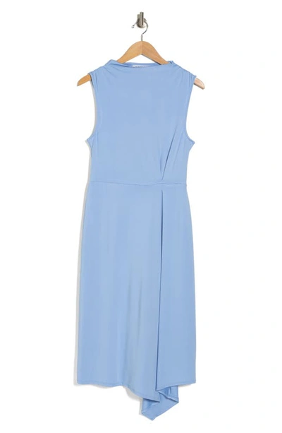 Shop Collective Concepts Sleeveless Asymmetric Hem Dress In Light Blue
