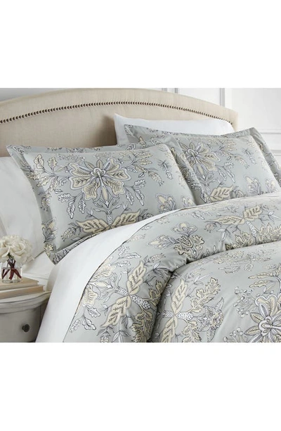 Southshore Fine Linens Vintage Garden Duvet Cover Set In Vintage Garden Sandy Grey