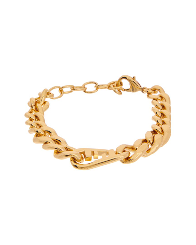 Shop Fendi O'lock Bracelet In Gold