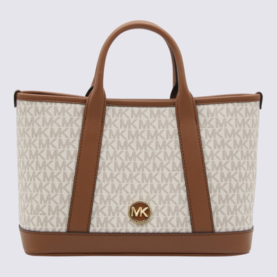 Shop Michael Michael Kors Logo Monogram Tote Bag In Multi