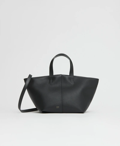 Shop Mansur Gavriel Tulipano Bag In Black