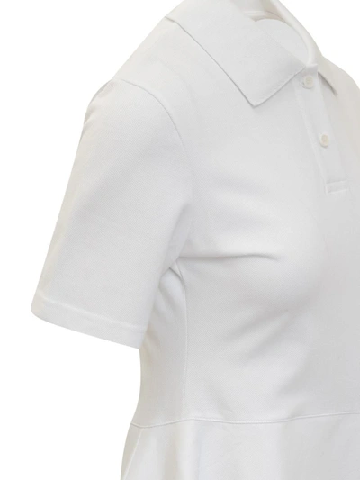 Shop Jw Anderson J.w. Anderson Dress Polo Assymetric In White