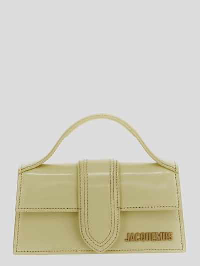 Shop Jacquemus Le Bambino Small Top Handle Bag In Yellow
